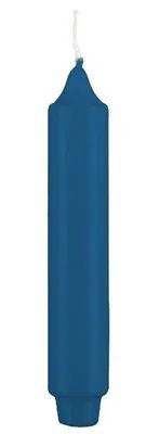 Produktbild von Stabkerzen mit Zapfenfuß Petrol Blau 300 x Ø 30 mm, 24 Stück