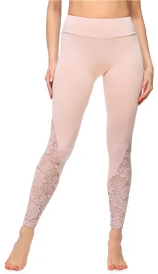 Image de Leggings longs pour femme Merry Style en viscose MS10-305 (rose poudré, XS)