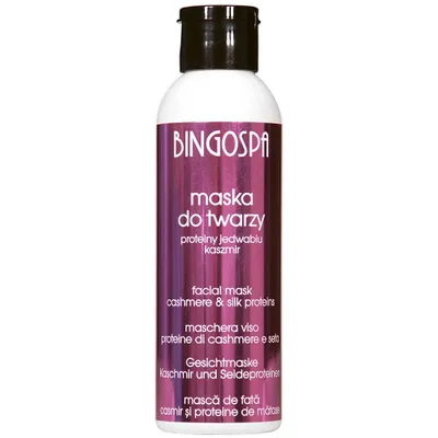 Zdjęcie produktu dla Bingospa Maska do twarzy proteiny kaszmiru i jedwabiu 150ml