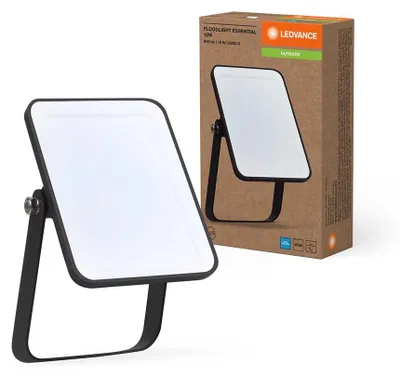 Produktbild von Ledvance LED Fluter Essential Schwarz IP65 10W 950lm Tageslicht 6500K Kaltweiß