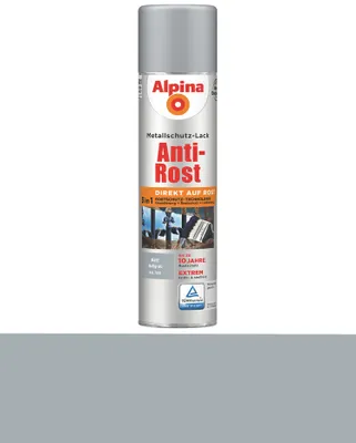 Produktbild von Alpina Spray 400 ml Anti-Rost Metallschutz-Lack, 3in1, RAL 7001 Hellgrau Matt