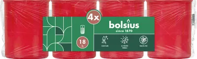 Productafbeelding van Bolsius Navulling 4X Nr40 Rood (1 stuk)