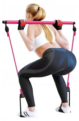 Zdjęcie produktu dla Drążek Kijek Do Pilatesu Do Fitness Guma Oporowa