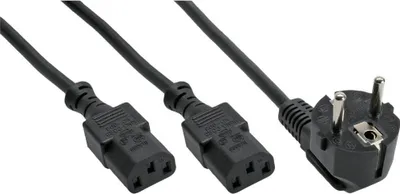 Obrázek produktu pro InLine 16657E, 3 m, CEE7/7, 2 x C13 rozdvojovač
