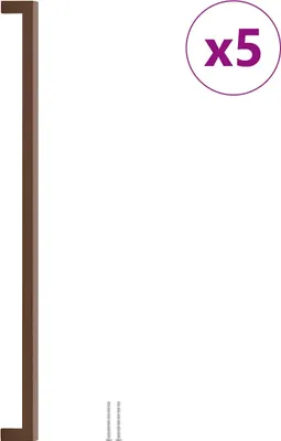Obrázek produktu pro vidaXL Nábytkové úchytky 5 ks. Bronz 480 mm nerezová ocel