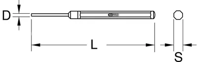 Immagine prodotto di KS Tools Punzone BRONZEplus, 5 mm