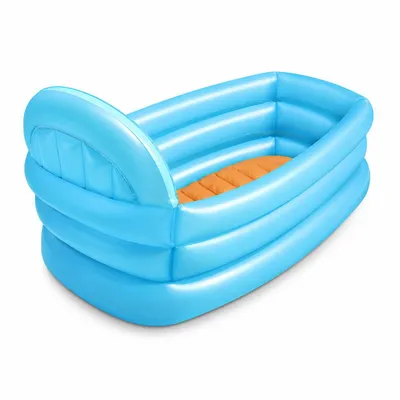 Produktbild von 70 cm Faltbare Babybadewanne , tragbare Badewanne, rutschfest & sicher, weiches PP-Material, für Zuhause und Reisen, für Neugeborene und Kleinkinder