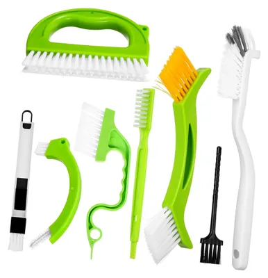 Produktbild von Reinigungsbürstenset mit Fugenbürste für Spülen, Duschen und Badewannen