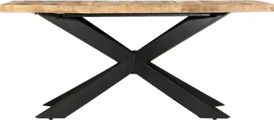 Produktbild von vidaXL Esstisch 180 x 90 x 76 cm Raues Mango-Massivholz