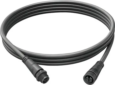 Produktbild von Philips Verlängerungskabel Outdoor 2,5m schwarz, Stromkabel, Schwarz, Kunststoff, Garten hinter dem Haus, Vorgarten, Garten, Terrasse, IP67, III