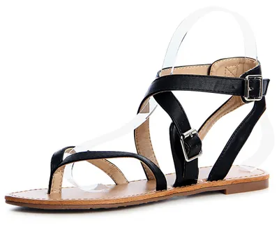 Produktbild von Glitzer Sandalen Zehentrenner 1178, Farbe:Black, Größe:38 EU