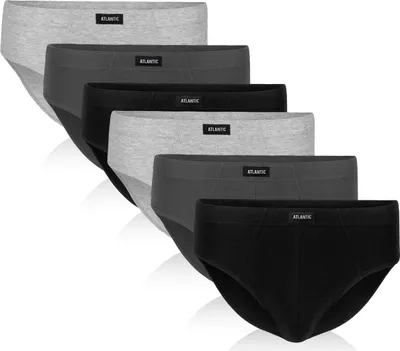 Productafbeelding van Herenonderbroeken, klassiek model, katoen, grijs, zwart, wit