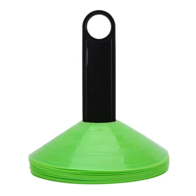 Produktbild von 10-tlg. Hütchen-Set, grüne Trainingsmarker, für Fußball-Agilitäts- & Geschwindigkeitstraining