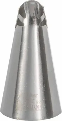 Produktbild von Birkmann Rüschentülle Gefächert #126, Spritztülle, Garniertülle, Backzubehör, Edelstahl, Ø 0.8 cm, 411739