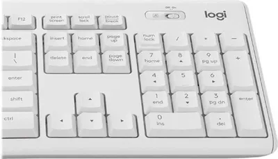 Produktbild von Logitech MK295 Silent - Tastatur-und-Maus-Set - kabellos - 2.4 GHz - Spanisch - Off White