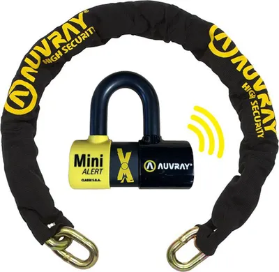 Produktbild von Auvray Disc Xtrem Mini D.13.5 L.100 Sra Alarmkettensperre Gelb Gelb One Size