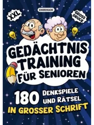 Produktbild von Gedächtnistraining für Senioren - Denkspiele und Rätsel in großer Schrift