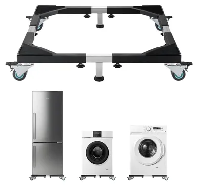 Immagine prodotto di VEVOR supporto per frigorifero, base mobile, supporto per lavatrice con 8 ruote gemelle bloccabili, carrello per lavatrice da 58-93 cm