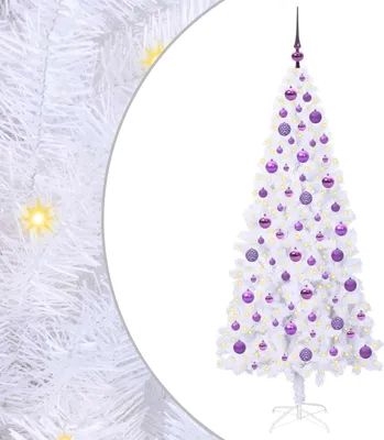 Zdjęcie produktu dla vidaXL Sztuczna choinka biała 180 cm PVC i stal