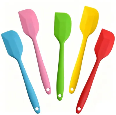 Produktbild von Set mit 5 Silikon-Spateln zum Backen und Kochen
