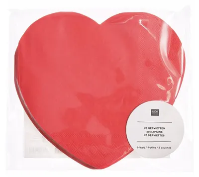 Produktbild von Serviette Herz