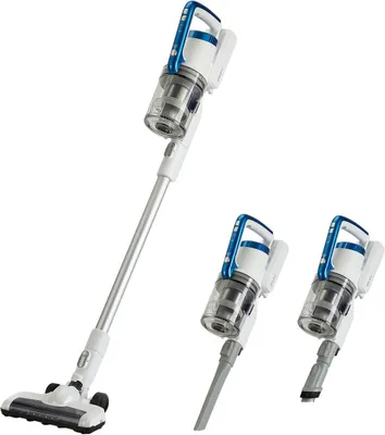 Productafbeelding van Steelstofzuiger draadloos - 2-in-1 accustofzuiger - Borstelloze motor - 350 W - 0,7 l - Wit en blauw