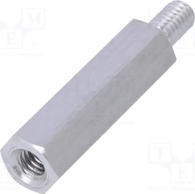 Produktbild von 10x Distanzmuffe mit Gewinde 25mm Innengew: M4  Außengew: M4 236X25 Distanzelemente