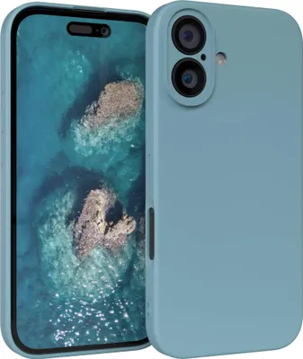 Produktbild von EAZY CASE - TPU Hülle für Apple iPhone 16, TPU Case stoßfeste Handyhülle, weiches Cover mit Kameraschutz, Silikonhülle in Blau
