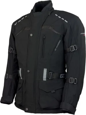Produktbild von Roleff RO1512 Softshell Motorradjacke – Schwarz, wasserdicht, atmungsaktiv & mit Protektoren Motorradjacke Roleff Größe: M,
