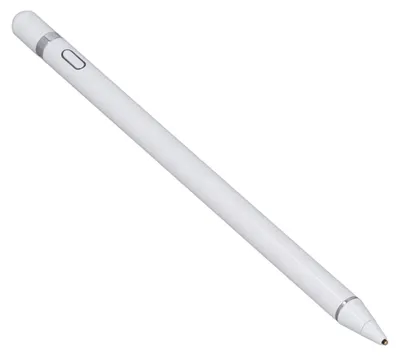 Zdjęcie produktu dla Aktywny pióro pojemnościowe z aluminiową końcówką o cienkiej końcówce – uniwersalne pióro do ekranów dotykowych, aktywne pióro do tabletów i smartfonów z systemem iOS i Android – kolor biały