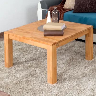 Produktbild von Couchtisch Wooden Nature 419 Kernbuche massiv - 80 x 80 x 45 cm (B x T x H)