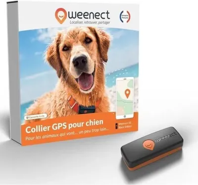 Produktbild von GPS Tracker für Hunde Weenect XS, Echtzeit Ortung, Unbegrenzte Reichweite, Kompaktes Modell, Black Edition 2023