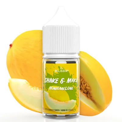 Produktbild von Belissia Shake and Make Honigmelone Refill - 30 ml hochdosiertes Lebensmittelaroma - zum Nachfüllen - Für Backen, Speisen, Getränke, Shakes, DIY uvm