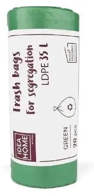 Obrázek produktu pro Ldpe Segregační Vaky 35L Zelené 20Ks
