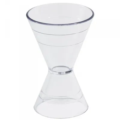 Produktbild von Bar-Doppelmaß, aus klarem Polycarbonat, Graduierung bei 2 / 2,5 cl - 4 / 5 cl