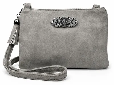 Produktbild von Trachten Handtasche "Sofia" - Dirndl Umhängetasche | Hellgrau