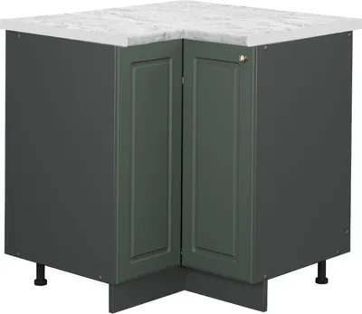 Produktbild von Eckunterschrank Vicco Fame-Line Grün-Gold Landhaus 80.5 cm , AP Marmor, Model 45877