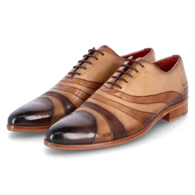 Produktbild von Melvin & Hamilton Herren Schnürschuhe/ Businessschuhe/ Halbschuhe TONI 43 Hellbraun GlattlederGröße:40
