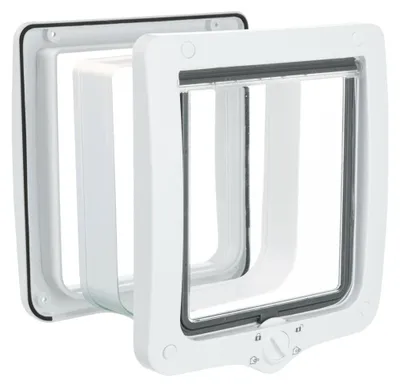 Produktbild von TRIXIE 4-Wege Freilauftür XXL mit Tunnel - weiß - 24 × 28 cm
