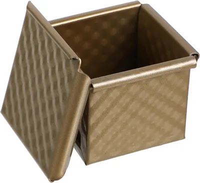 Produktbild von Leicht zu reinigende, quadratische Kastenform aus Aluminiumlegierung mit Deckel, Steingut und Antihaftbeschichtung für den professionellen Gebrauch