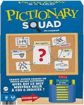 Produktbild von Mattel Games Pictionary Sketch Squad Brettspiel Französisch Durchsichtig  Durchsichtig One Size