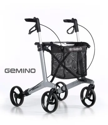 Produktbild von Leichtgewichtrollator Gemino 20 M silbergrau>>>>