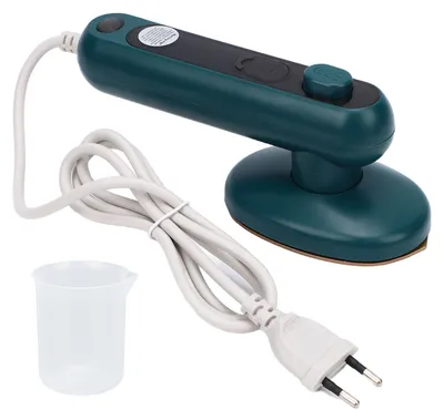 Image de Mini fer à repasser électrique portable pour la maison et les voyages, léger et puissant, élimine les plis en seulement 30 secondes šC Type B, vert