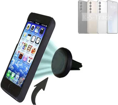 Produktbild von K-S-Trade Kompatibel mit Meizu 20 Pro Auto Handy Halterung KFZ Halter Lüftungsgitterhalterung Air Vent mount Smartphone Halter