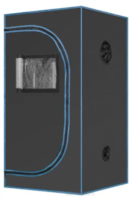 Imagen del producto de Tienda de cultivo de 60x60x120 cm - Tela Oxford 600D - Para cultivo de plantas en interiores