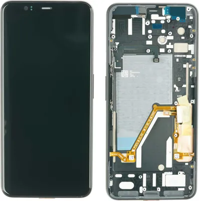 Produktbild von Display mit Rahmen für Google Pixel 4 XL Farbe: Schwarz Displayglas Touchscreen Bildschirm