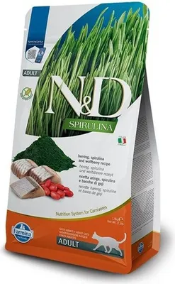 Produktbild von FARMINA N&D Spirulina Herring - Trockenfutter für Katzen - 1.5 kg