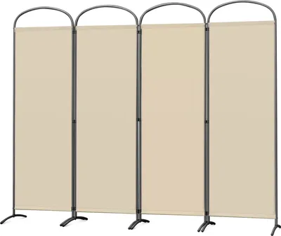 Obrázok produktu pre Angel Living 4 časť 225X185CM oblúková obrazovka obrazovka súkromia balkónová obrazovka balkónová obrazovka obrazovka rozdeľovač miestnosti, béžová