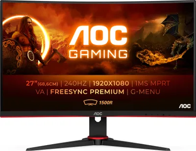 Produktbild von AOC LED Curved Gaming-Display C27G2ZE/BK - 68.6 cm (27") - 1920 x 1080 Full HD