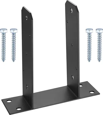 Image de Support de poteaux en U pour béton - support de poteaux stable - 1 pièce